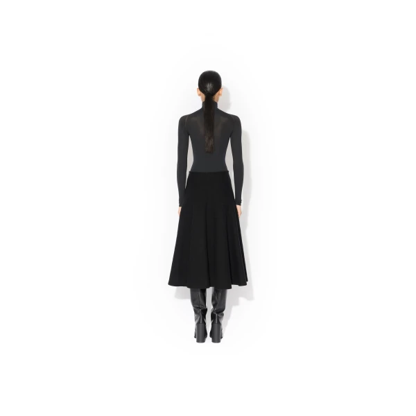 Alaïa High Neck Second Skin Knit Bodysuit - ALAÏA Tops - Laser Cut Luxury - Shop at Luxury Shoes 