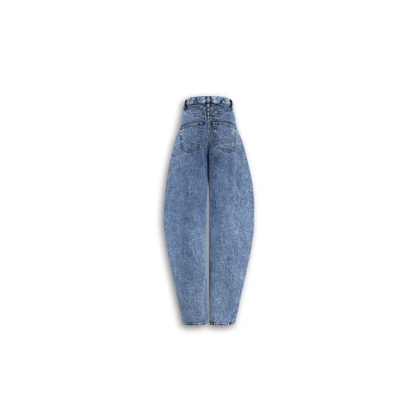 Alaia High Waisted Round Jeans, view 2
