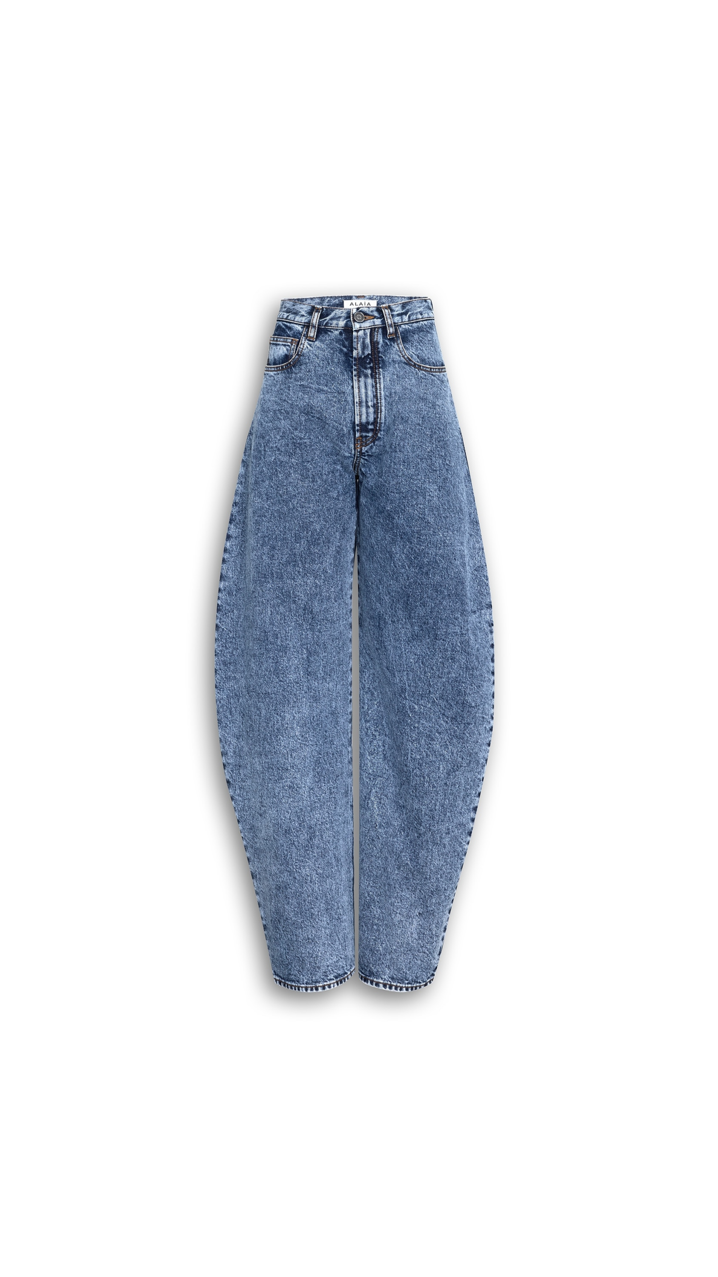 Alaia High Waisted Round Jeans