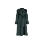 Alaïa Hood Cashmere Wrap Coat - ALAÏA Coats - Laser Cut Luxury - Shop at Luxury Shoes 