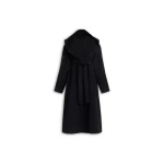 Alaïa Hood Wrap Wool Coat - ALAÏA Coats - Laser Cut Luxury - Shop at Luxury Shoes 