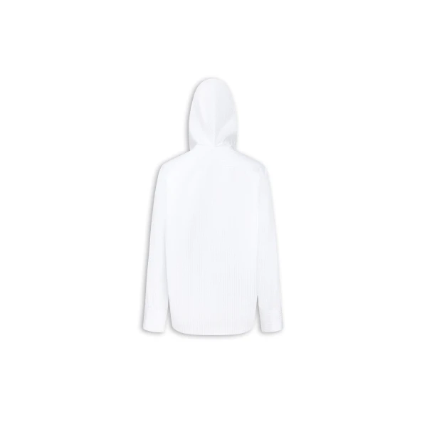 Alaia Hooded Poplin Shirt, view 7