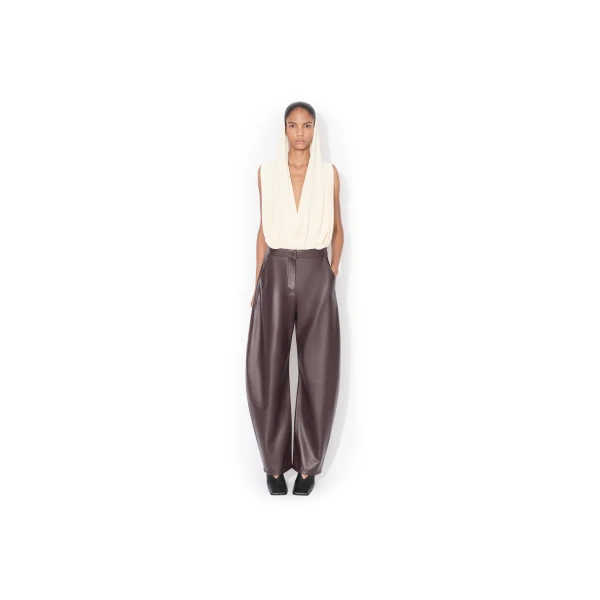 Alaia Hooded Viscose Bodysuit, view 3
