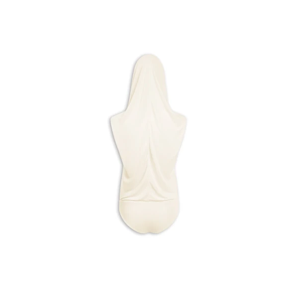 Alaia Hooded Viscose Bodysuit, view 6