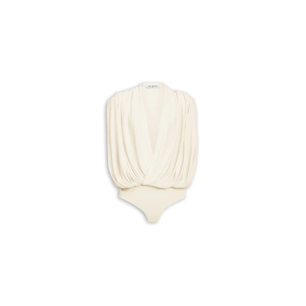 Alaia Hooded Viscose Bodysuit