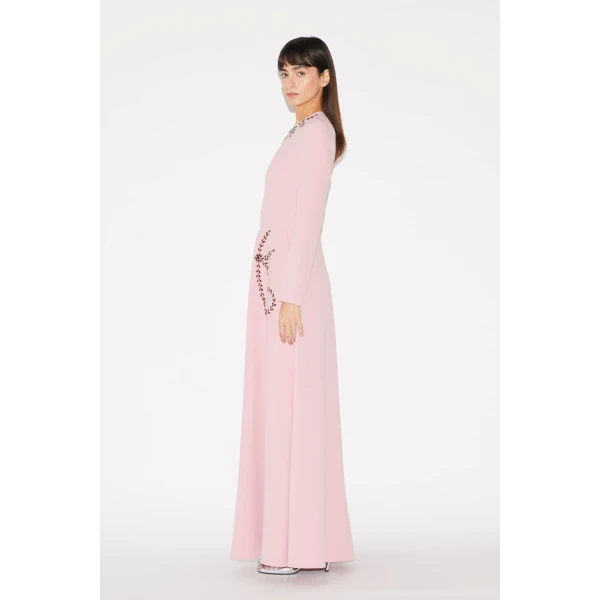 Huishan Zhang Eddie Gown in Pink Sable, view 5