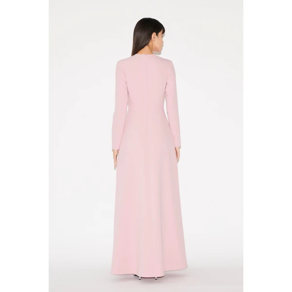 Huishan Zhang Eddie Gown in Pink Sable, view 6
