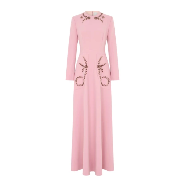 Huishan Zhang Eddie Gown in Pink Sable