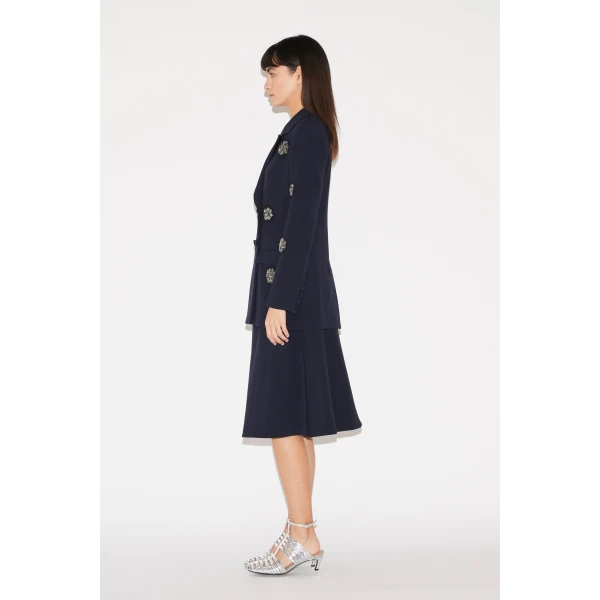 Huishan Zhang Joanne Blazer in Navy Tailoring, view 6