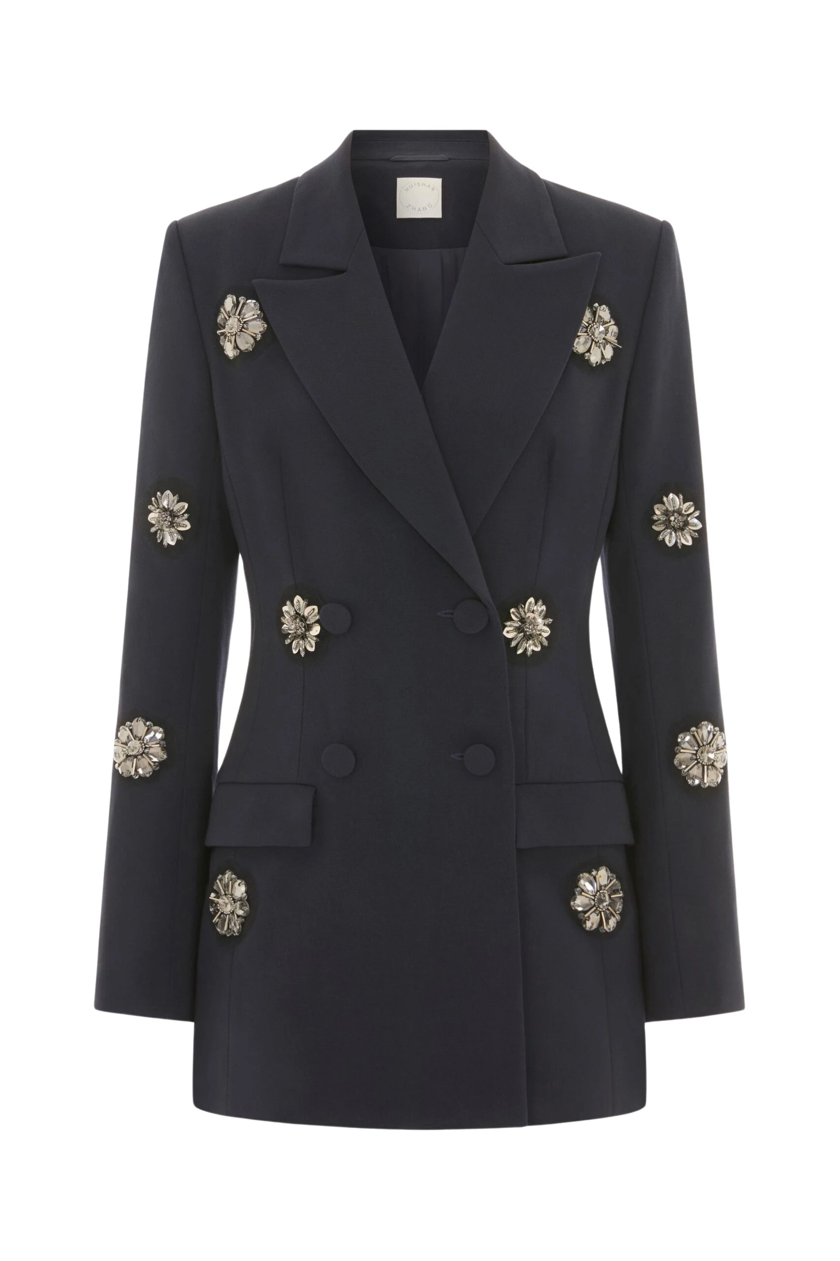 Huishan Zhang Joanne Blazer in Navy Tailoring