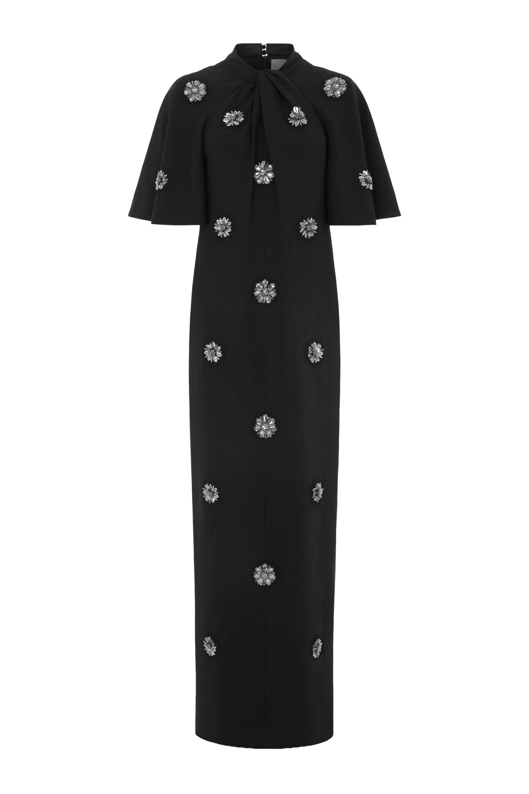 Huishan Zhang July Dress in Black Crepe