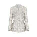 Huishan Zhang Kieran Jacket in Grey Jacquard