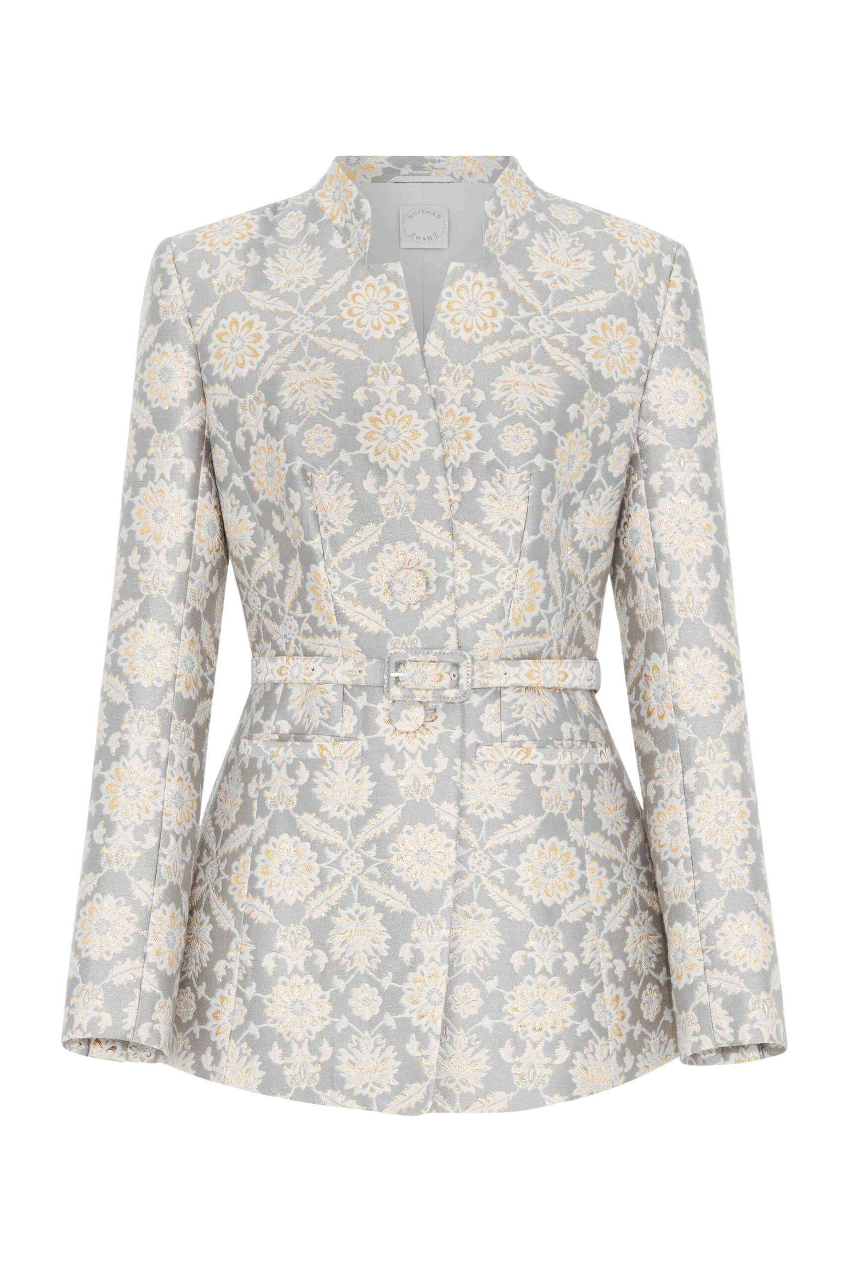 Huishan Zhang Kieran Jacket in Grey Jacquard