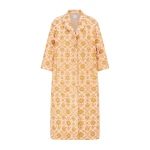 Huishan Zhang Liliane Coat in Copper Jacquard
