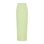 Huishan Zhang Vania Skirt in Pale Green Tweed
