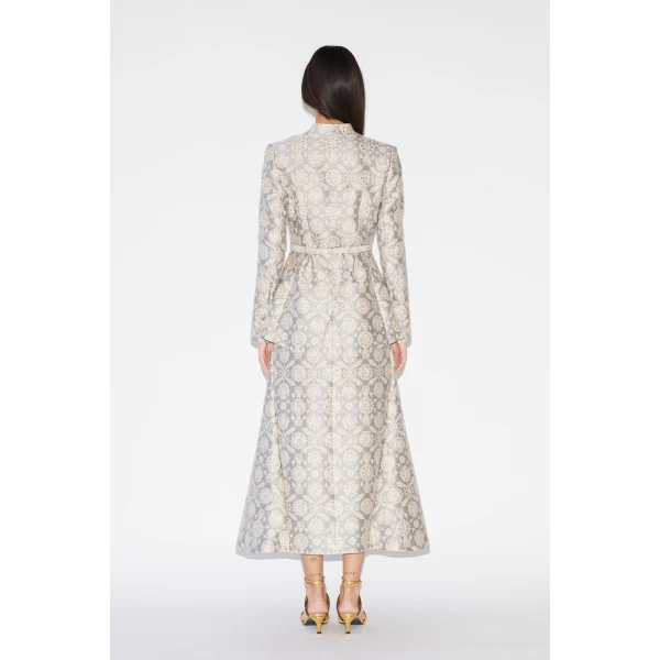 Huishan Zhang Vicky Skirt in Grey Jacquard, view 5