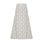 Huishan Zhang Vicky Skirt in Grey Jacquard