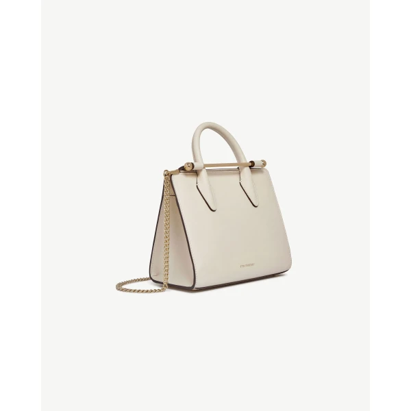 Strathberry Mini Tote in Vanilla, view 3