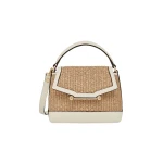 Strathberry Mosaic Nano in Vanilla and Natural Raffia