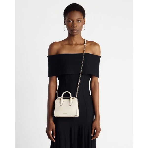 Strathberry Nano Tote in Vanilla, view 7