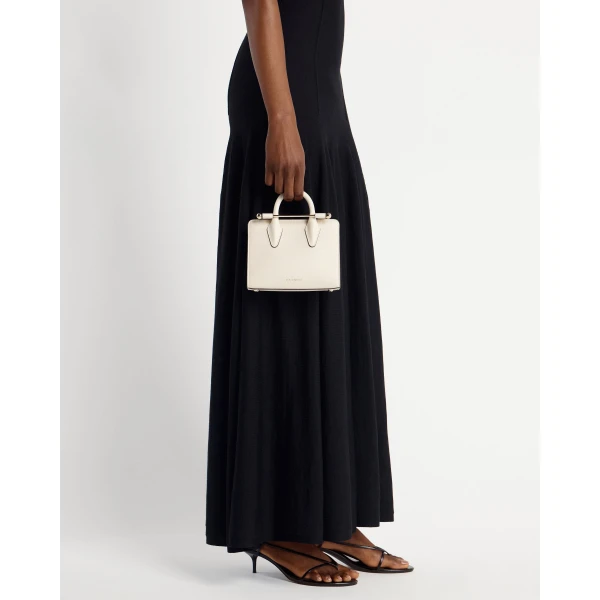 Strathberry Nano Tote in Vanilla, view 8
