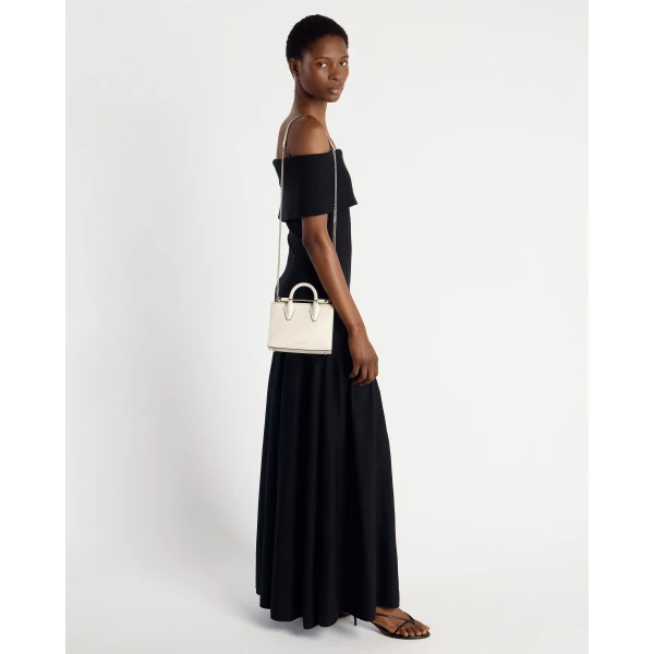 Strathberry Nano Tote in Vanilla, view 9