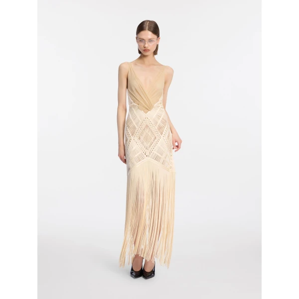 The Attico Ivory midi dress, view 2