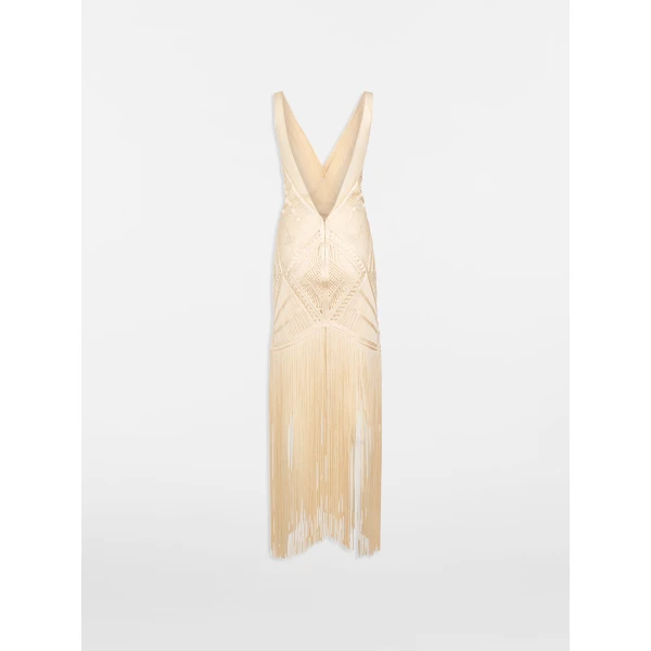 The Attico Ivory midi dress, view 4