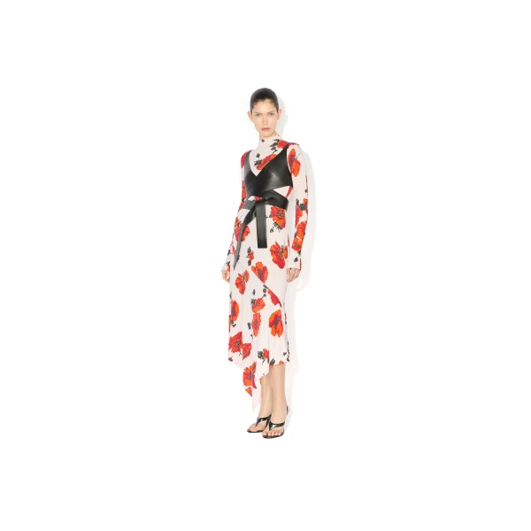 Alaia Jersey Flower Skirt, view 2