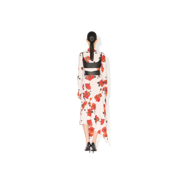 Alaia Jersey Flower Skirt, view 3