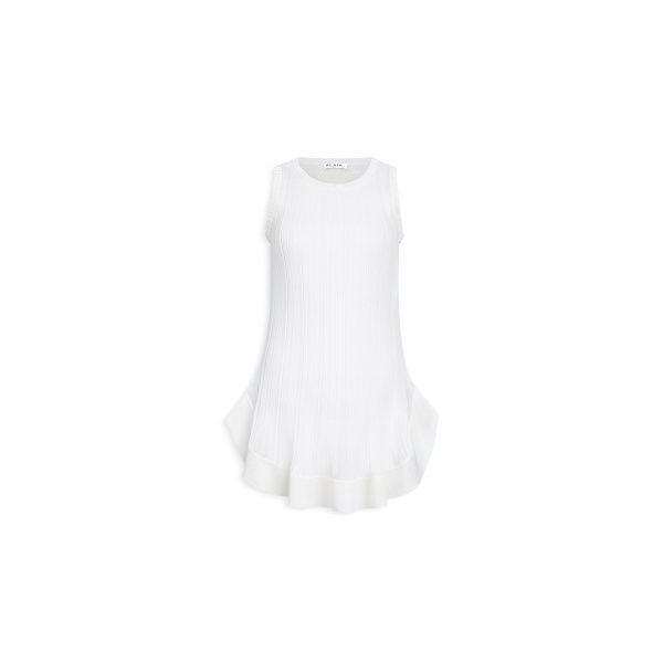 Alaïa Knitted Mini Pleated Dress - ALAÏA Dresses - Laser Cut Luxury - Shop at Luxury Shoes 