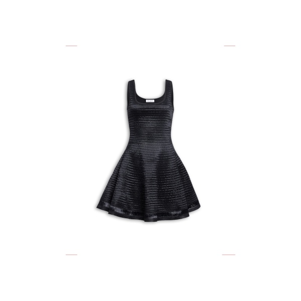 Alaïa Knitted Skater Dress - ALAÏA Dresses - Laser Cut Luxury - Shop at Luxury Shoes 
