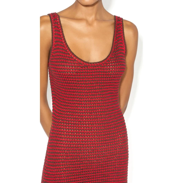 Alaïa Knitted Tank Dress - ALAÏA Dresses - Laser Cut Luxury - Shop at Luxury Shoes 
