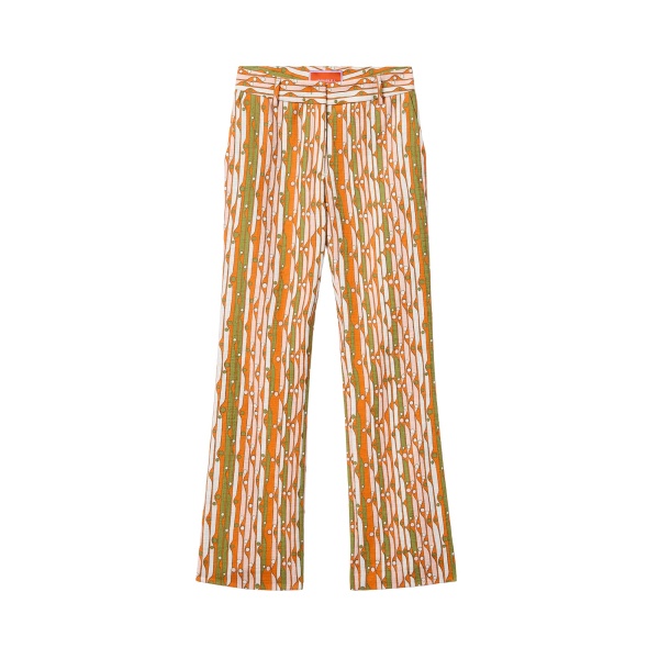 La DoubleJ 24/7 Pants in Smarties Orange - Pants - Milanese Maximalist Fashion at Luxury Shoes 