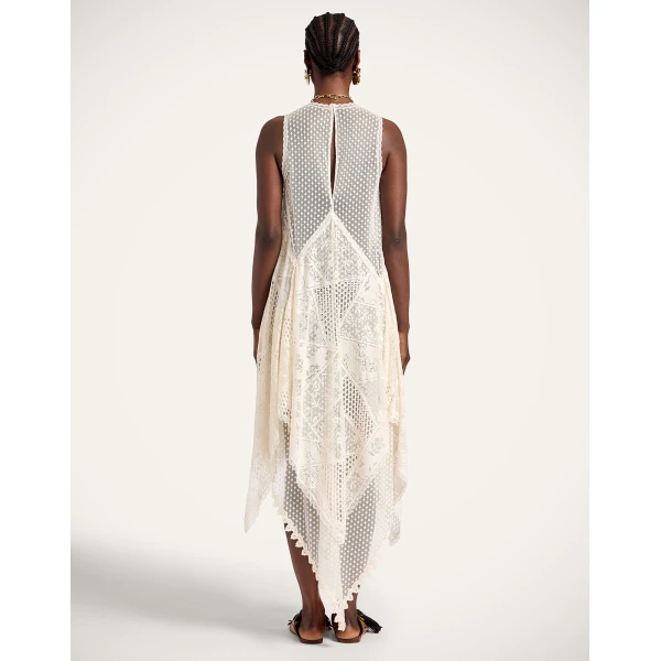 La DoubleJ Aura Dress in Solid Ecru, view 3