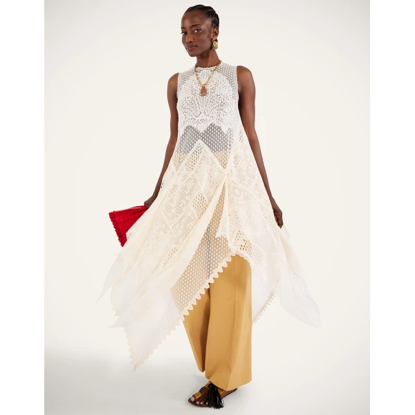 La DoubleJ Aura Dress in Solid Ecru, view 5