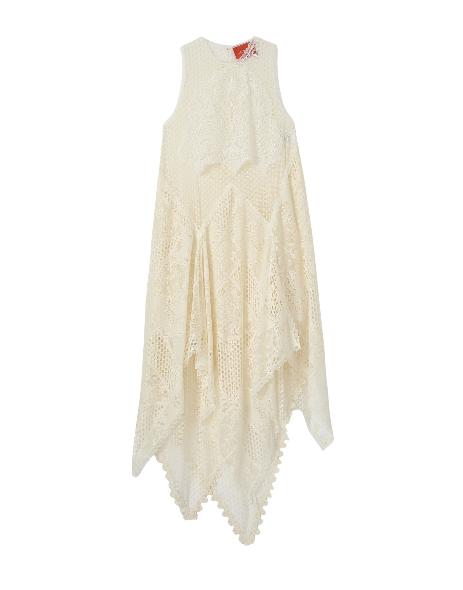 La DoubleJ Aura Dress in Solid Ecru - Dresses - Milanese Maximalist Fashion at Luxury Shoes 