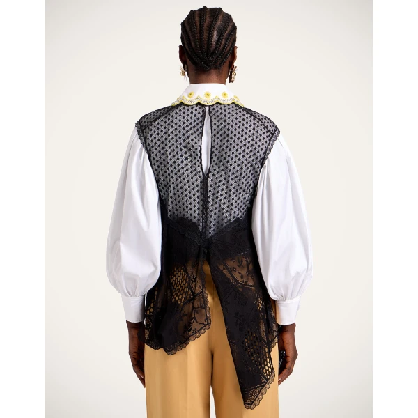 La DoubleJ Aura Top in Solid Black, view 3