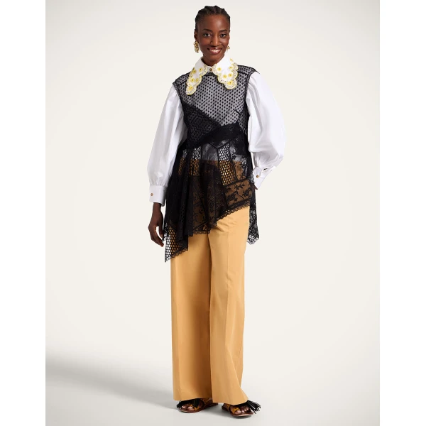 La DoubleJ Aura Top in Solid Black, view 5