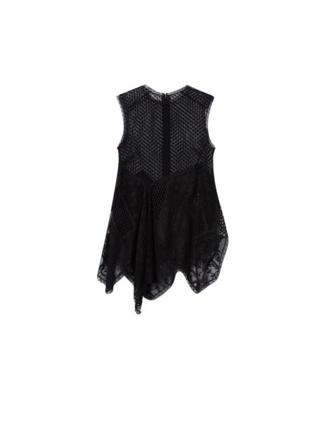 La DoubleJ Aura Top in Solid Black - Tops - Milanese Maximalist Fashion at Luxury Shoes 