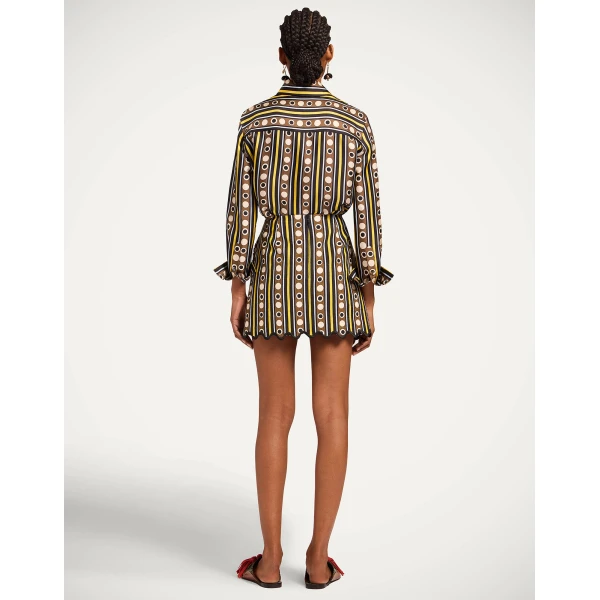 La DoubleJ Baia Mini Skirt in Sanctuary Brown, view 3