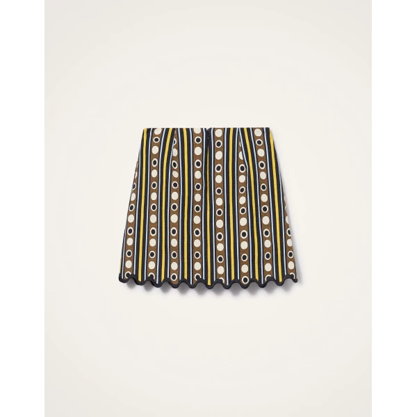 La DoubleJ Baia Mini Skirt in Sanctuary Brown, view 6
