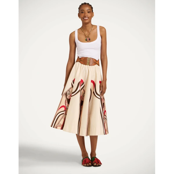 La DoubleJ Ballerina Skirt in Ambrosia Placée Red, view 2