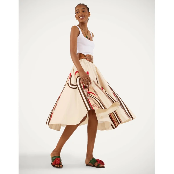 La DoubleJ Ballerina Skirt in Ambrosia Placée Red, view 4