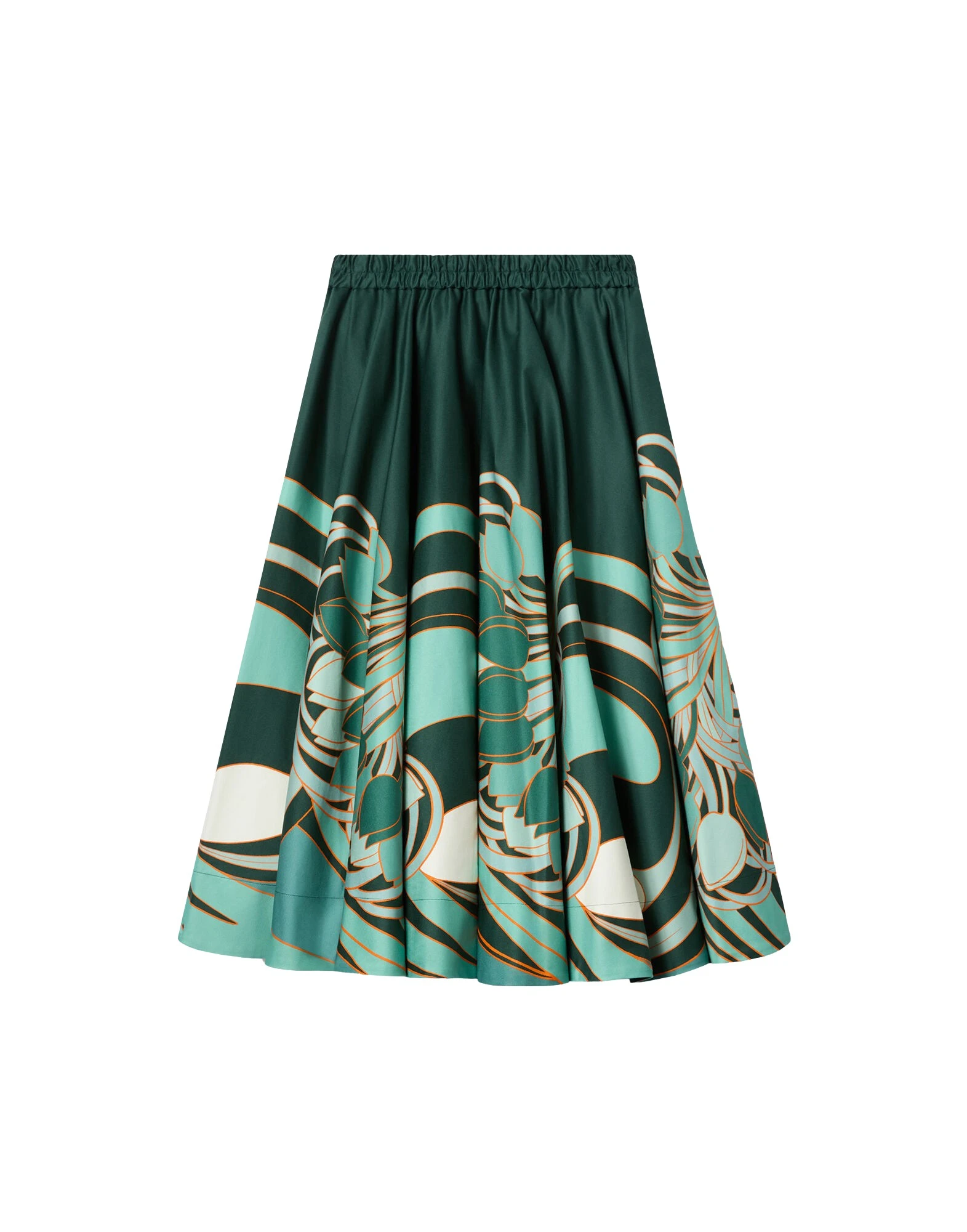 La DoubleJ Ballerina Skirt in Blooming Tulip Placée Dark Green
