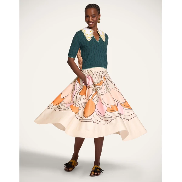 La DoubleJ Ballerina Skirt in Tulip Placée Pale Pink, view 2