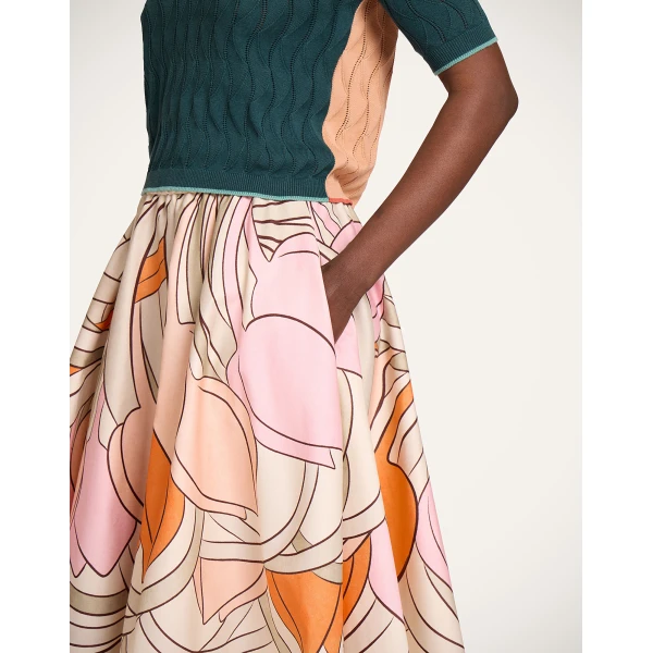 La DoubleJ Ballerina Skirt in Tulip Placée Pale Pink, view 5