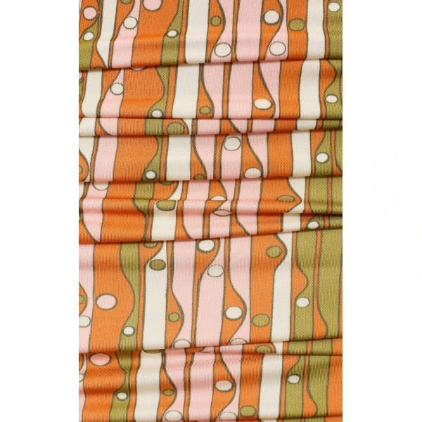La DoubleJ Bandage Mini Dress in Smarties Orange, view 3
