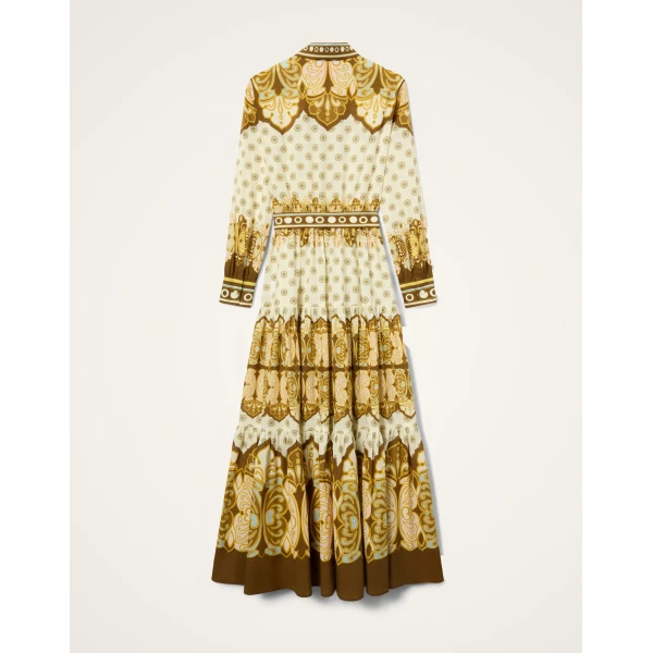 La DoubleJ Bellini Dress in Cocoon Placée Brown, view 2