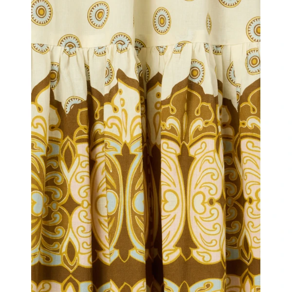 La DoubleJ Bellini Dress in Cocoon Placée Brown, view 3